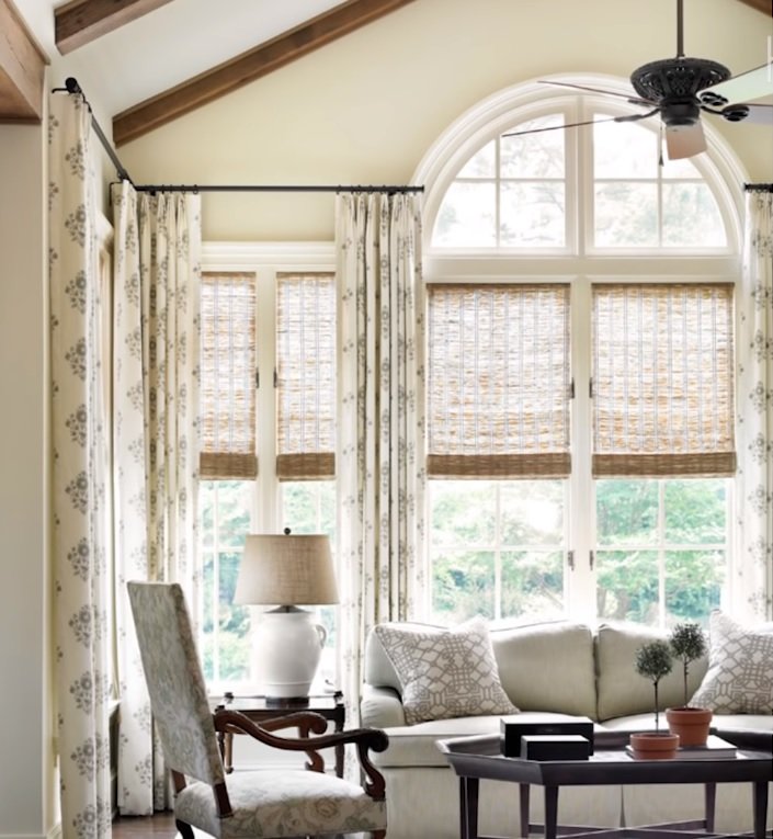 arched window treatments picture