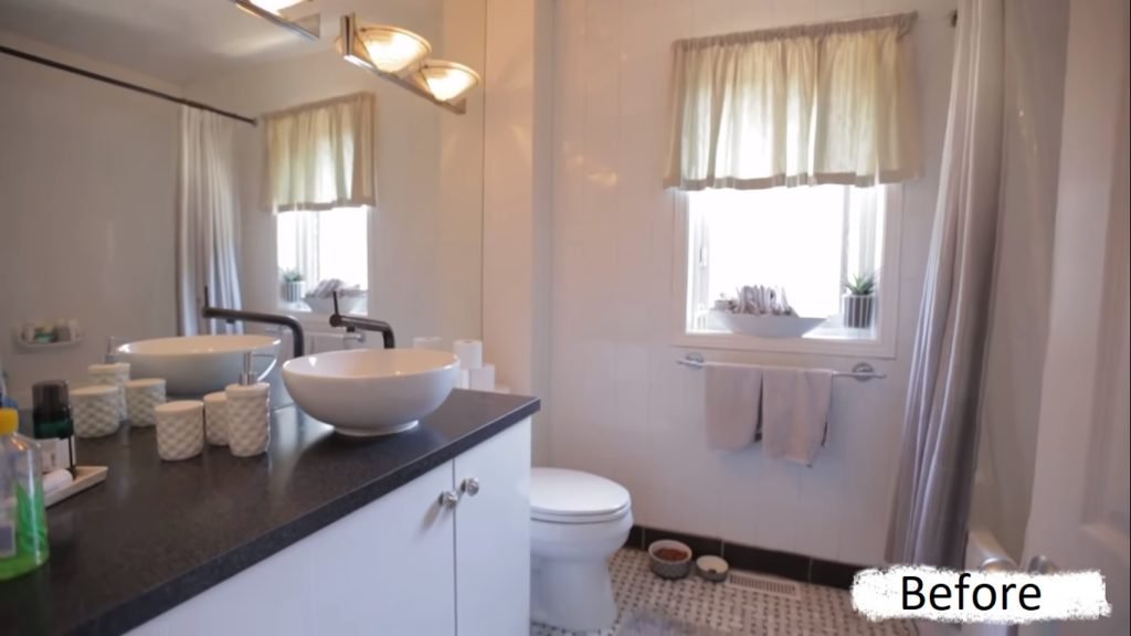 Grey and White Bathroom